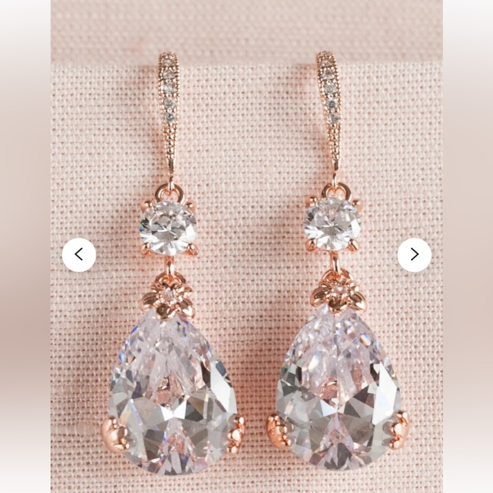 Swarovski sterling silver Bridal earrings